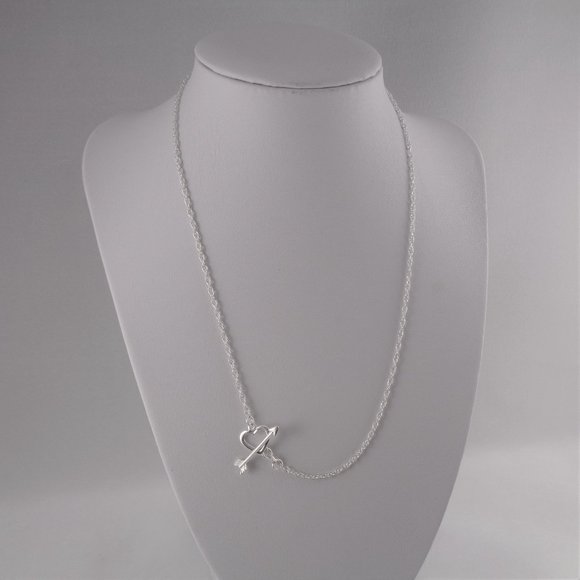 MJI Italy | Jewelry | Mji Italy 925 Heart And Arrow Lariat Necklace | Poshmark